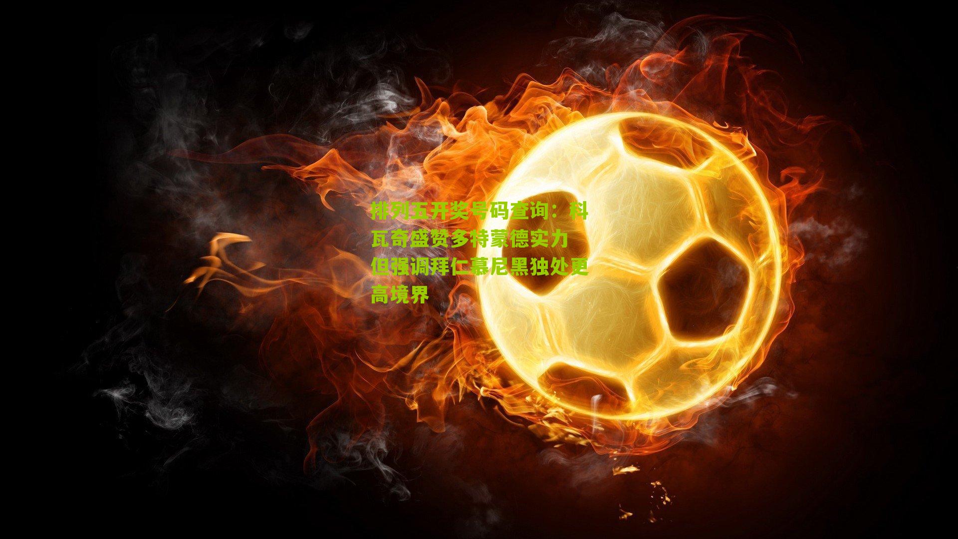 科瓦奇盛赞多特蒙德实力 但强调拜仁慕尼黑独处更高境界